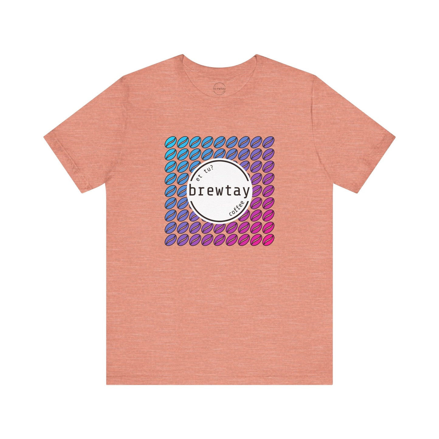 Neon Coffee Bean Gradient T-Shirt Printify