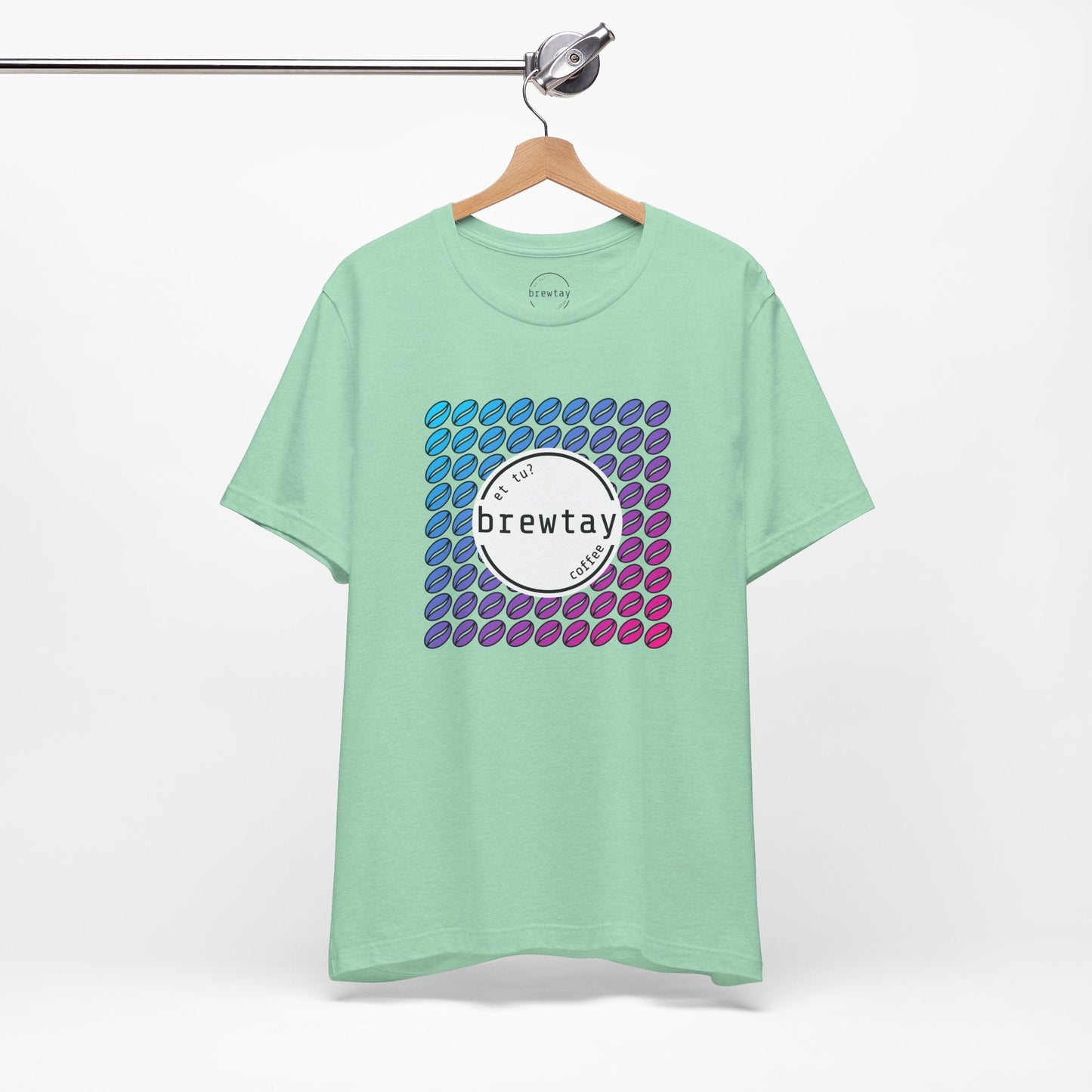 Neon Coffee Bean Gradient T-Shirt Printify