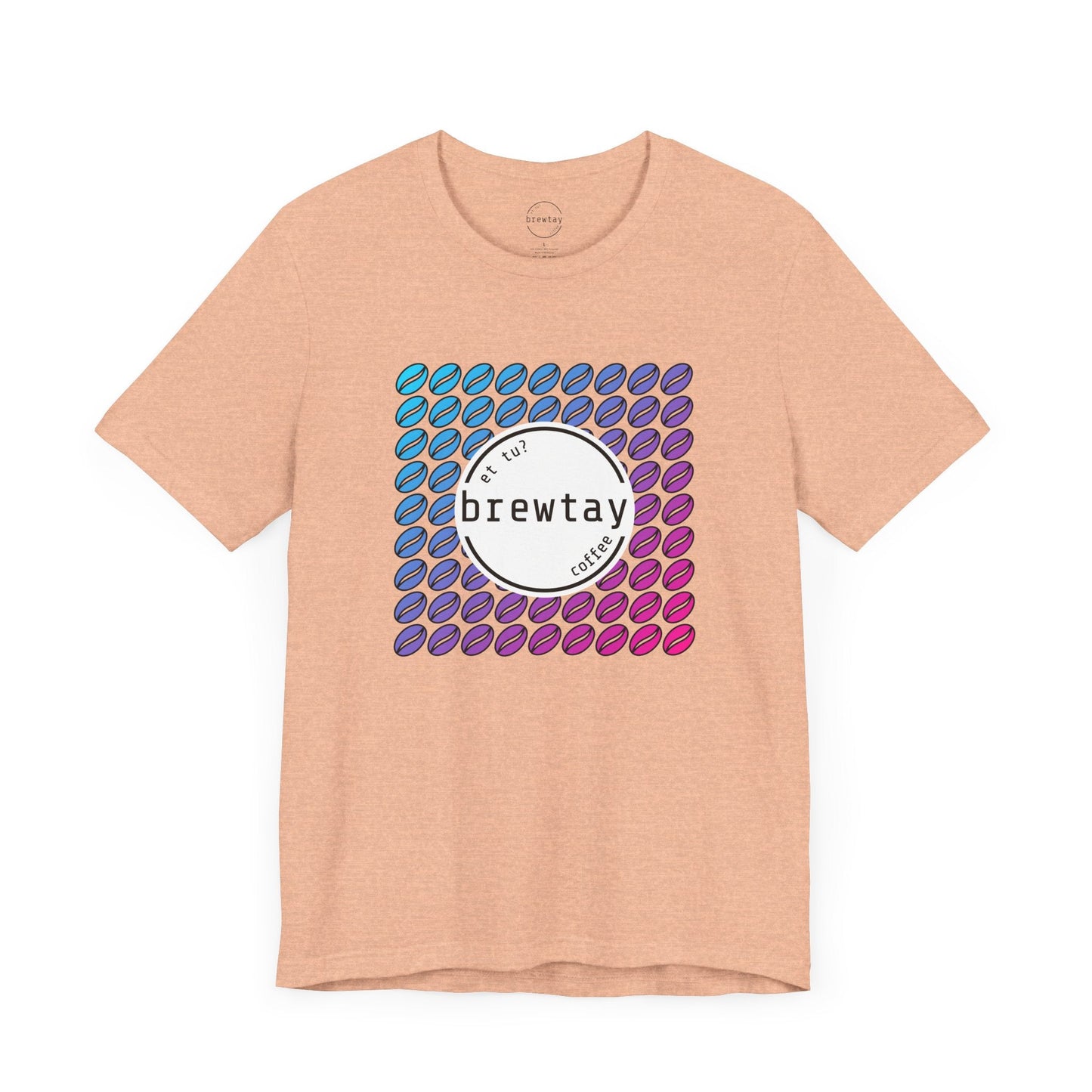 Neon Coffee Bean Gradient T-Shirt Printify