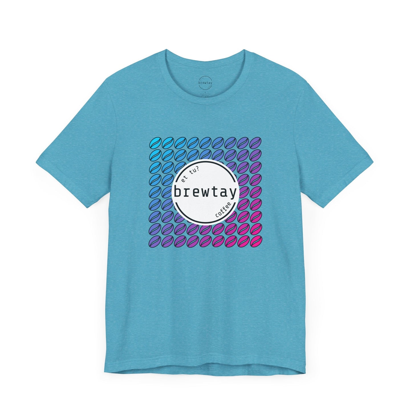 Neon Coffee Bean Gradient T-Shirt Printify