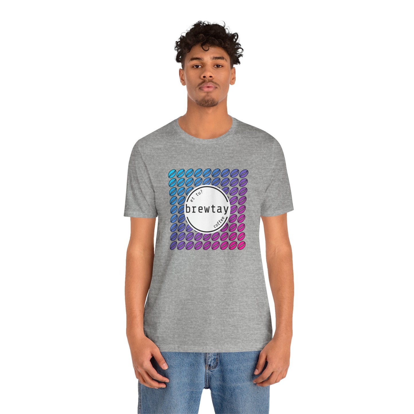Neon Coffee Bean Gradient T-Shirt Printify