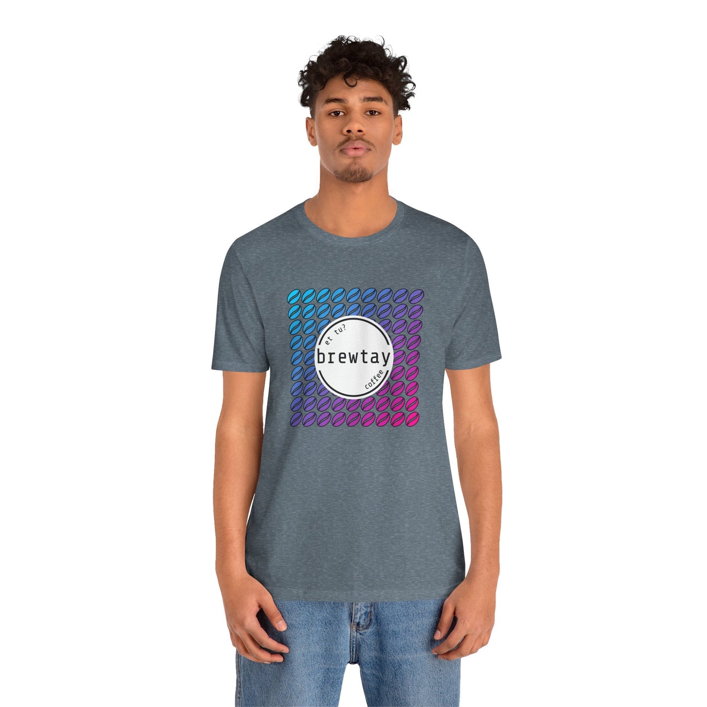 Neon Coffee Bean Gradient T-Shirt Printify