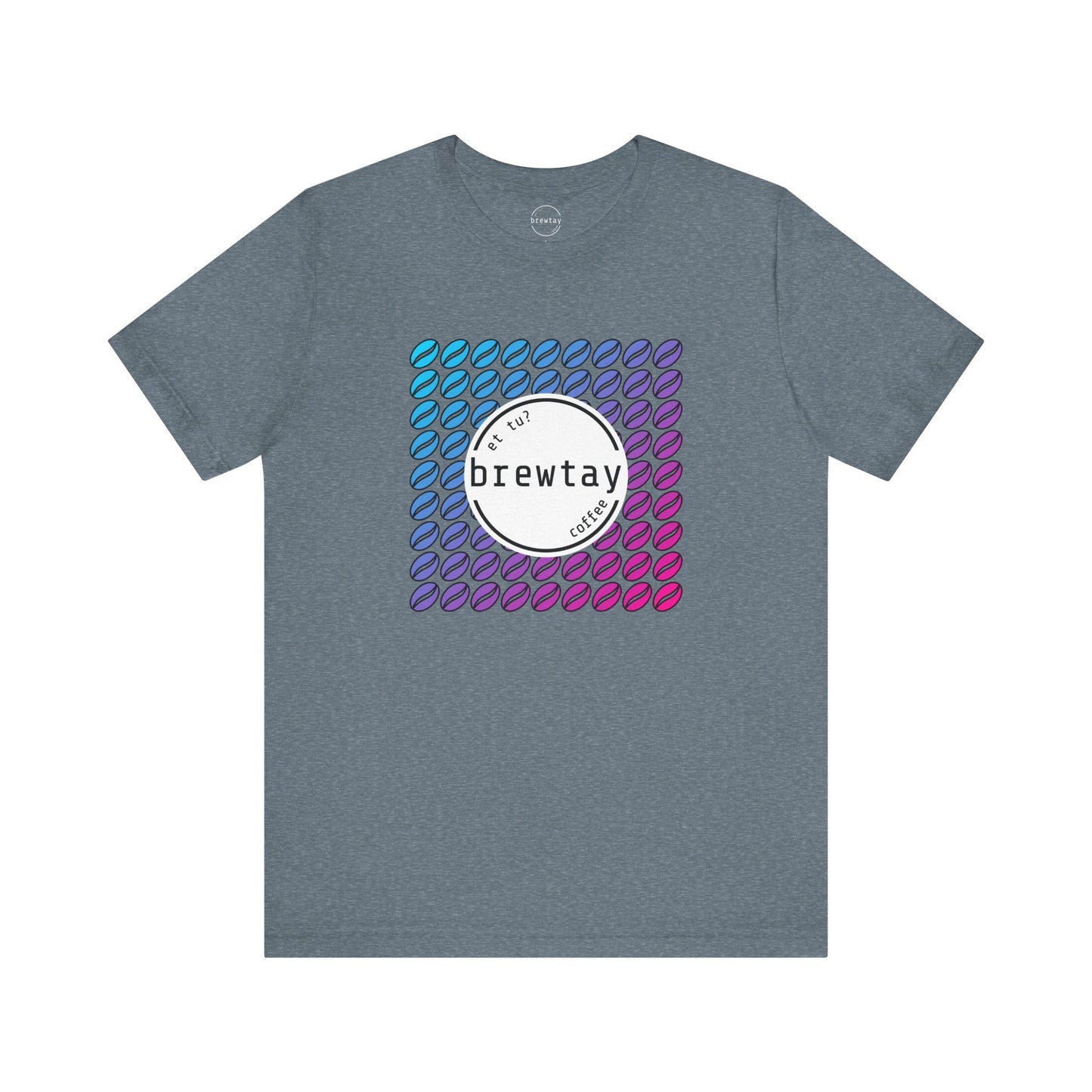Neon Coffee Bean Gradient T-Shirt Printify