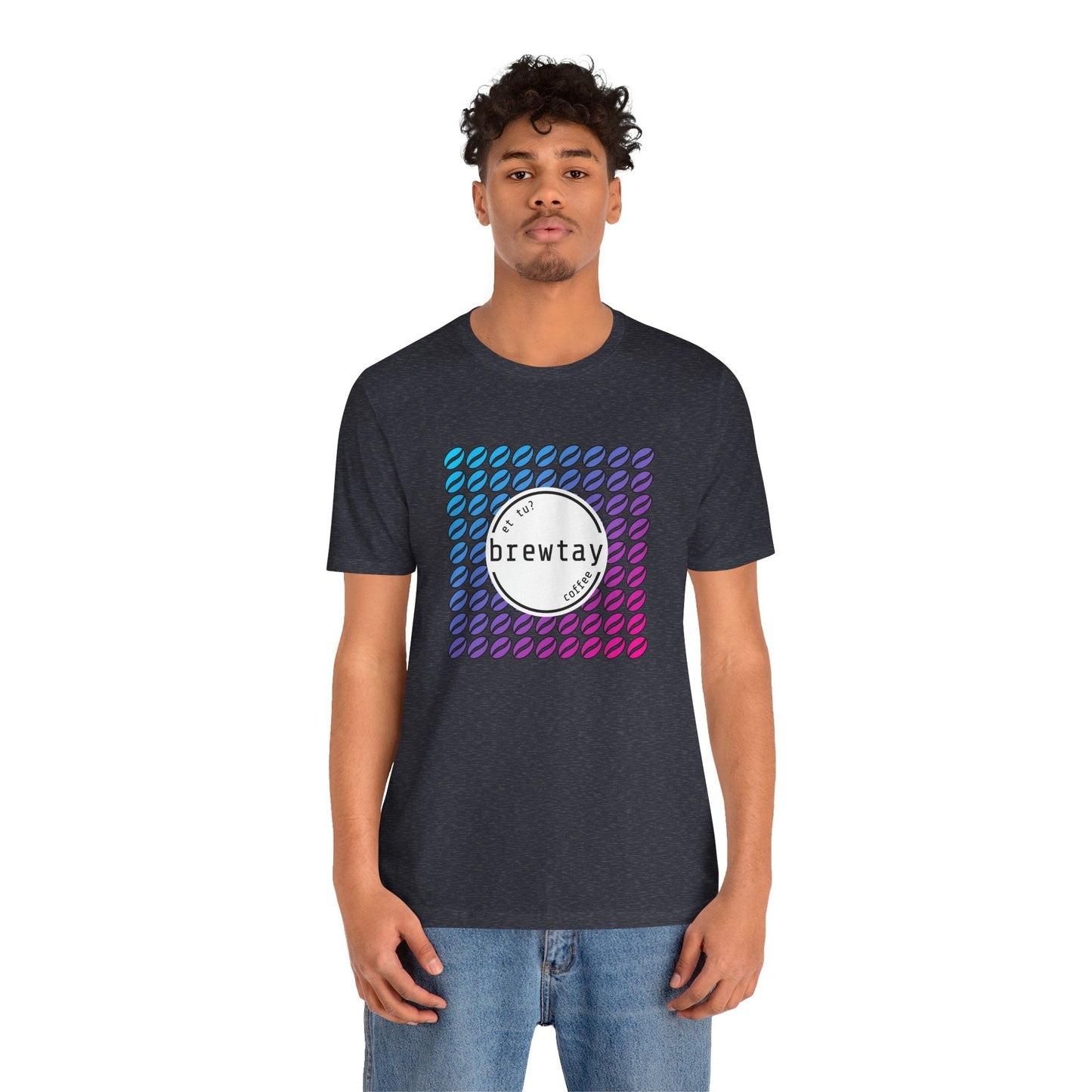 Neon Coffee Bean Gradient T-Shirt Printify