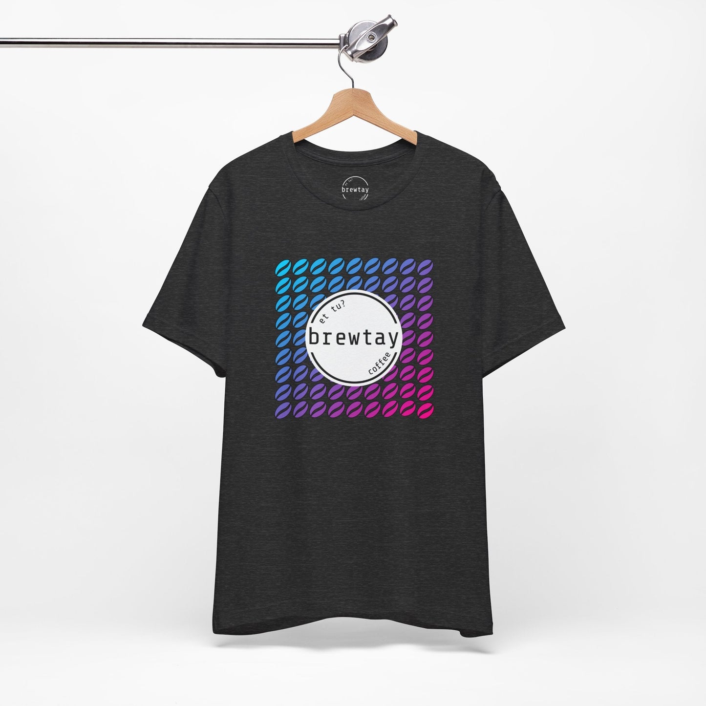 Neon Coffee Bean Gradient T-Shirt Printify