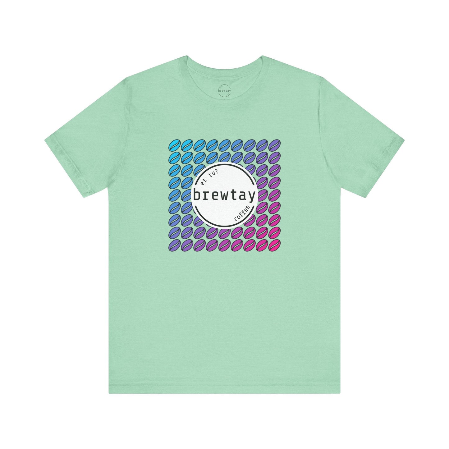 Neon Coffee Bean Gradient T-Shirt Printify