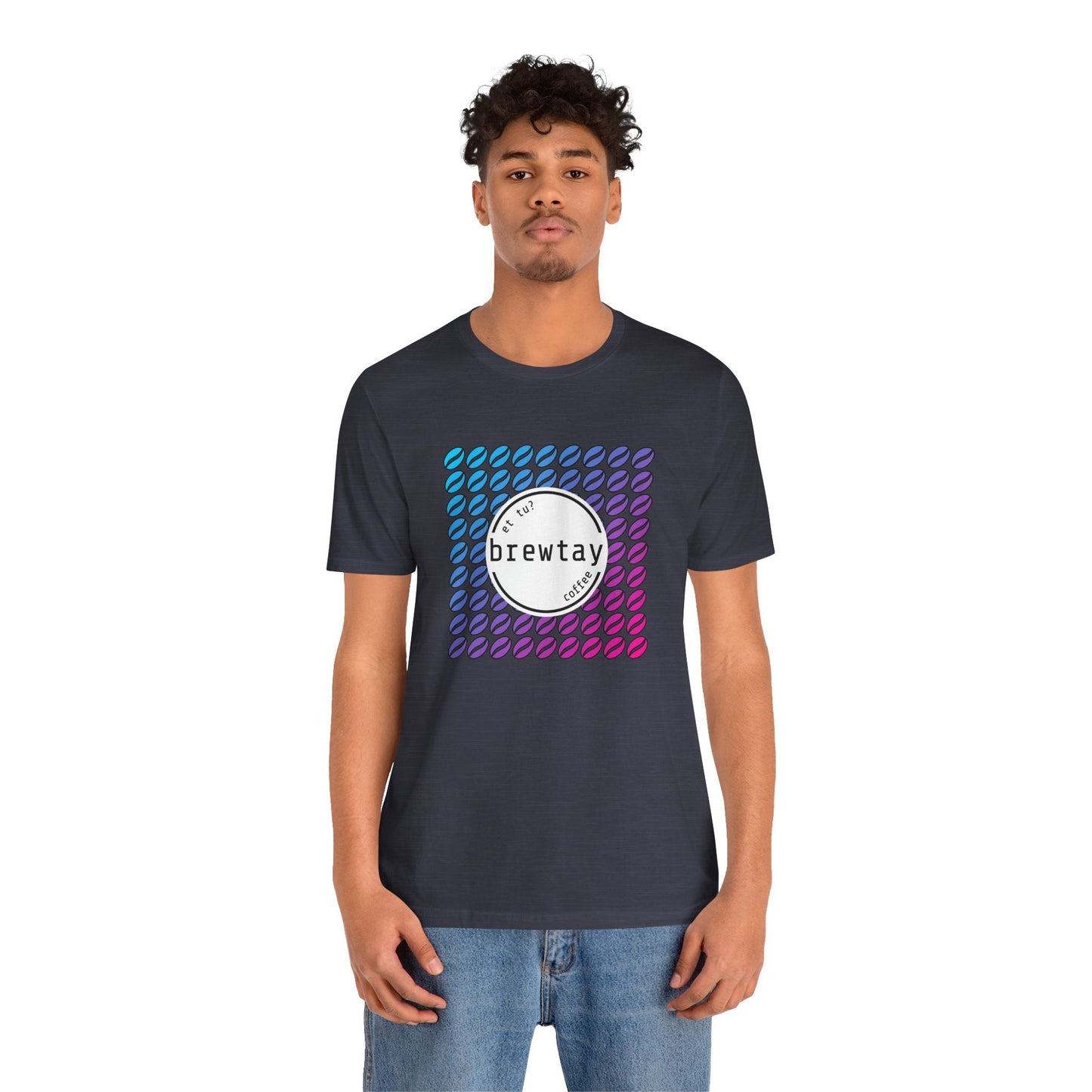 Neon Coffee Bean Gradient T-Shirt Printify