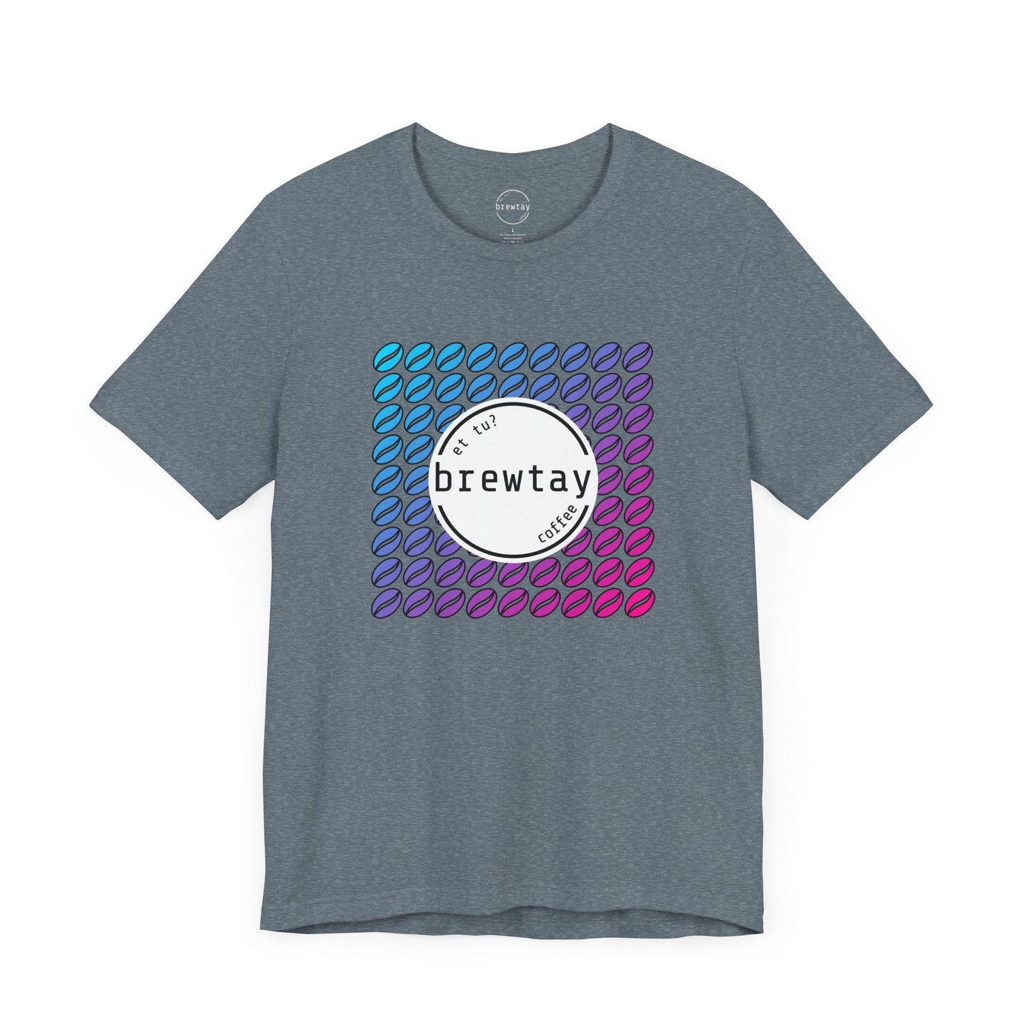 Neon Coffee Bean Gradient T-Shirt Printify