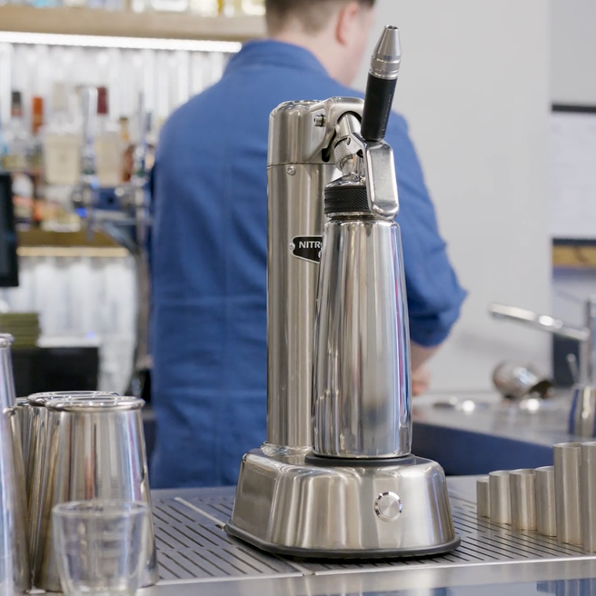 NitroPress Pro Handheld Nitro Dispenser - Smart-Pressure Nitro Cold Brew Infuser (0.5L)