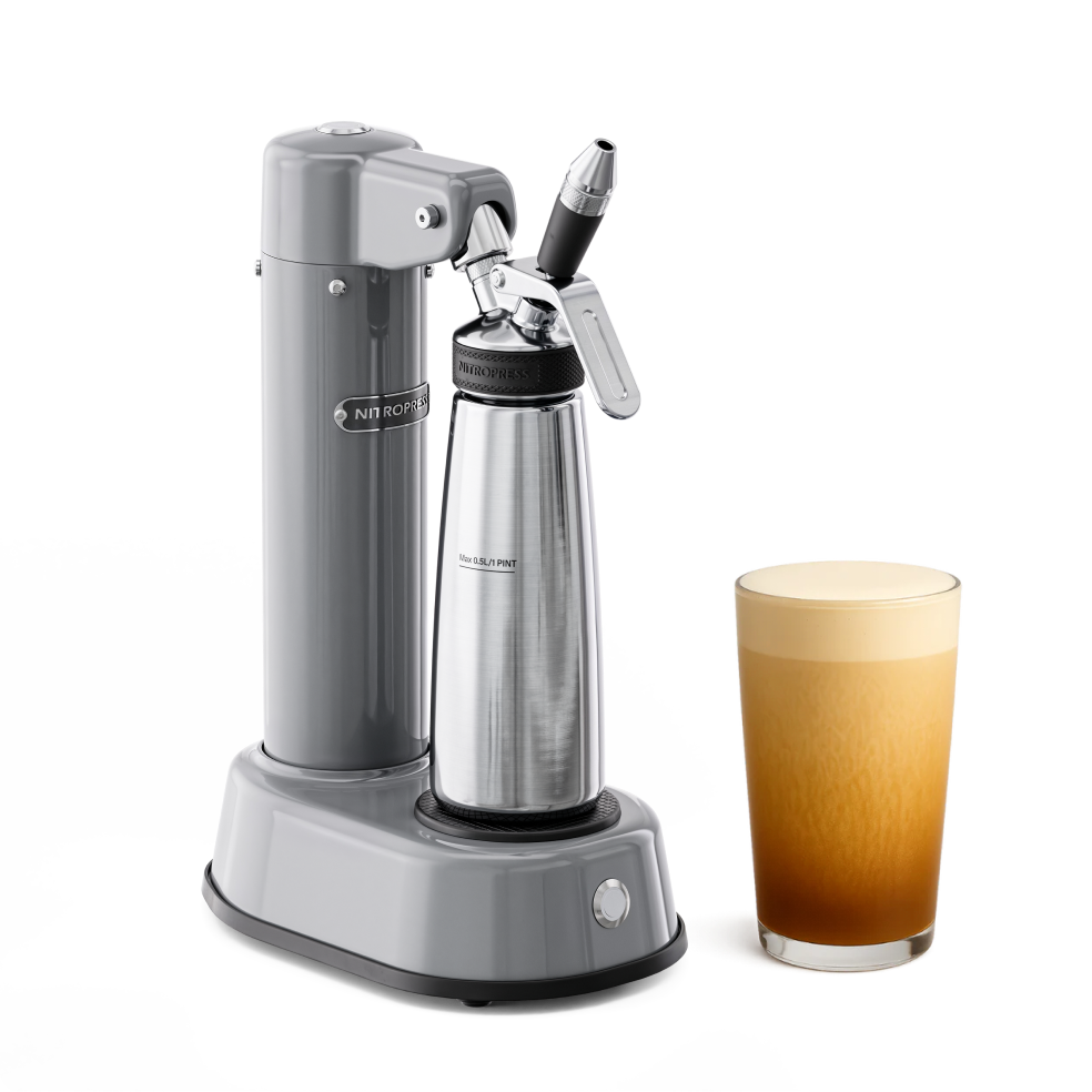 NitroPress DS Countertop Nitro Dispenser - Continuous Draft Nitro Coffee System (No Gas Cartridges)