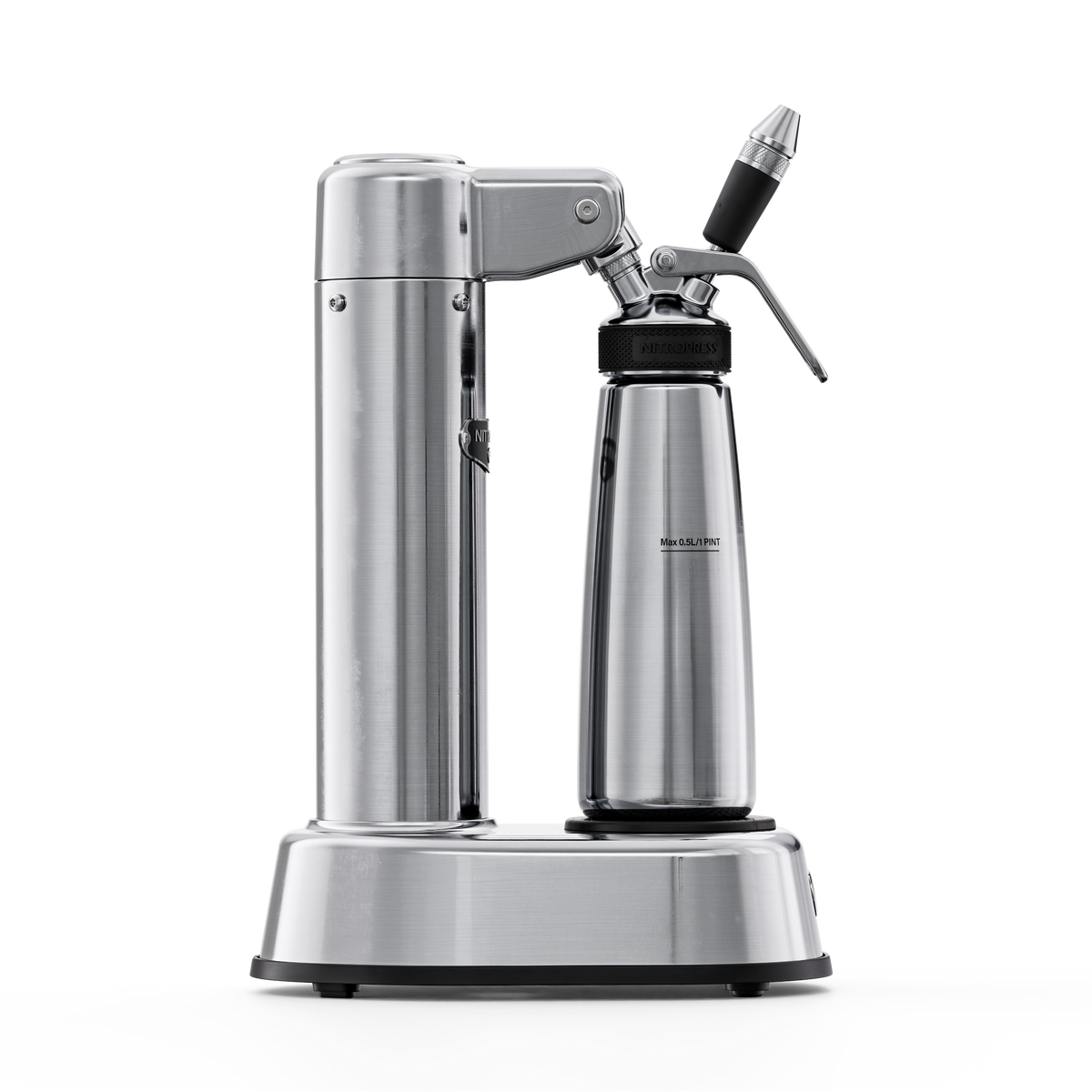 NitroPress Pro Handheld Nitro Dispenser - Smart-Pressure Nitro Cold Brew Infuser (0.5L)