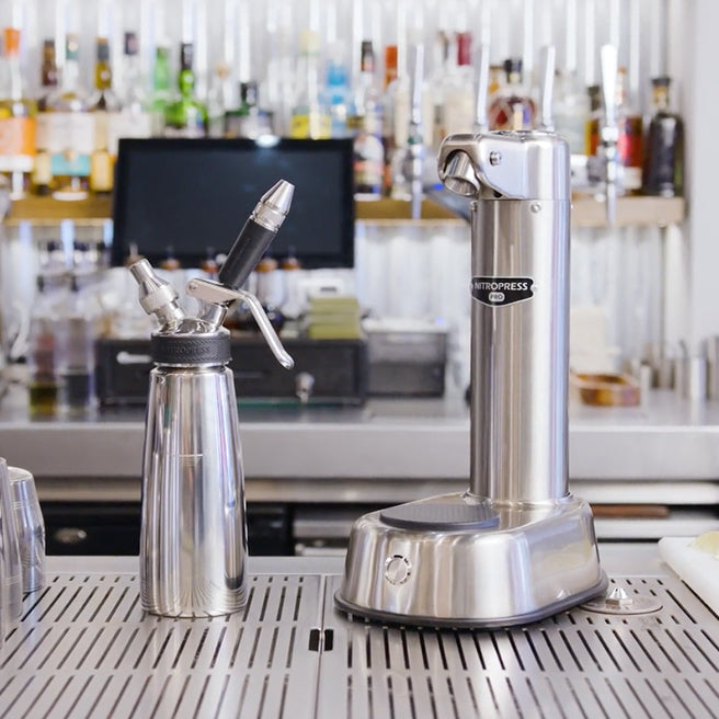 NitroPress Pro Handheld Nitro Dispenser - Smart-Pressure Nitro Cold Brew Infuser (0.5L)