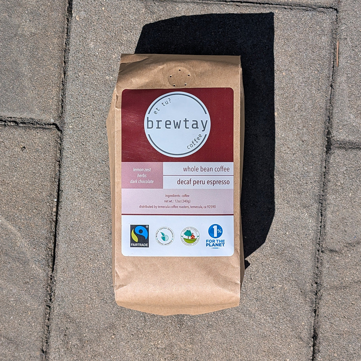 Fairtrade® Peru Decaf Espresso Roast Coffee Brewtay Coffee