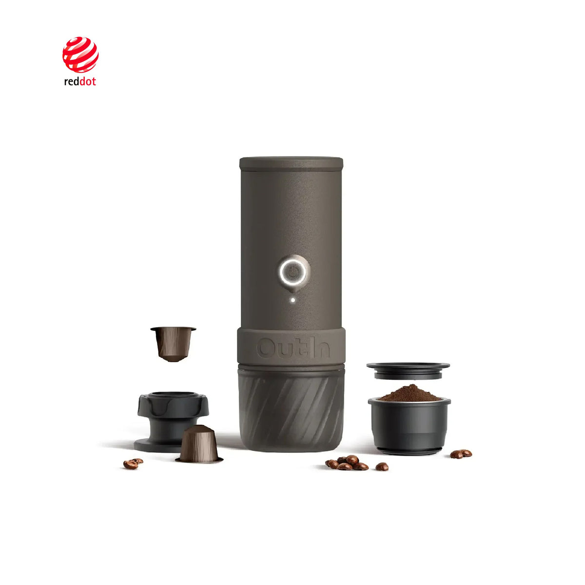 OutIn Mino Portable Electric Espresso Machine - 22-Bar Pressure, Self-Heating, USB-C (OTEM-MO-01)