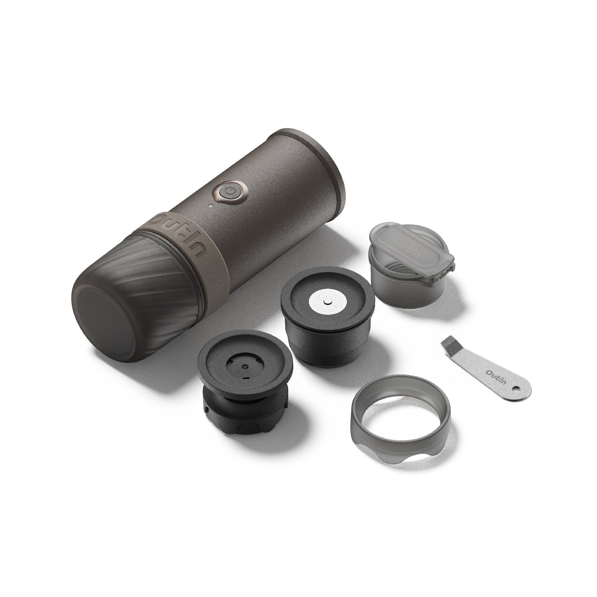 OutIn Mino Portable Electric Espresso Machine - 22-Bar Pressure, Self-Heating, USB-C (OTEM-MO-01)