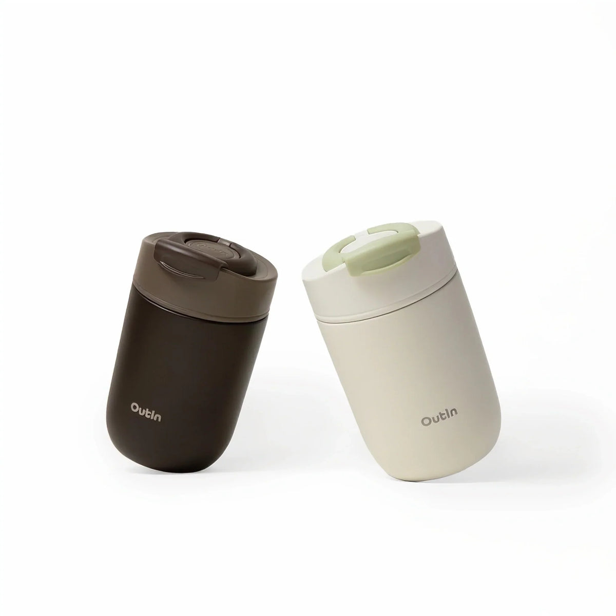 OutIn Insulated Stainless Steel Travel Coffee Tumbler - Double-Walled Vacuum Mug (14 oz)