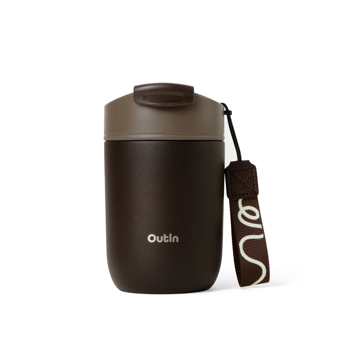OutIn Insulated Stainless Steel Travel Coffee Tumbler - Double-Walled Vacuum Mug (14 oz)