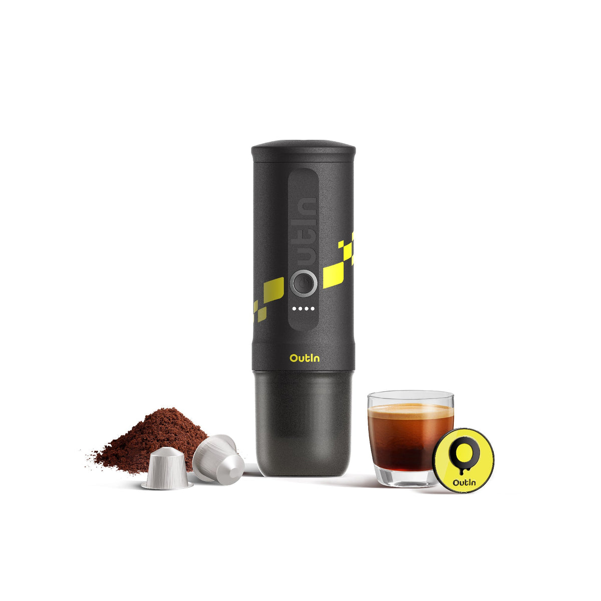 OutIn Nano Lotus Limited Edition Espresso Gift Set - Portable Machine with Travel Case & Accessories