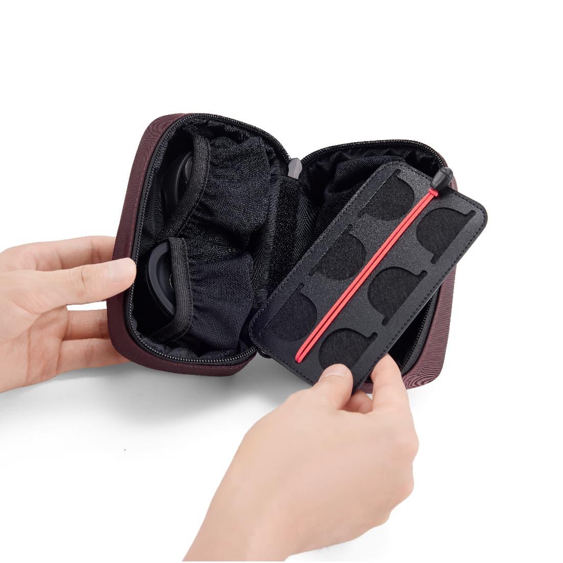 OutIn Drawstring Travel Gear Pouch - Water-Resistant Storage Bag for Espresso Accessories