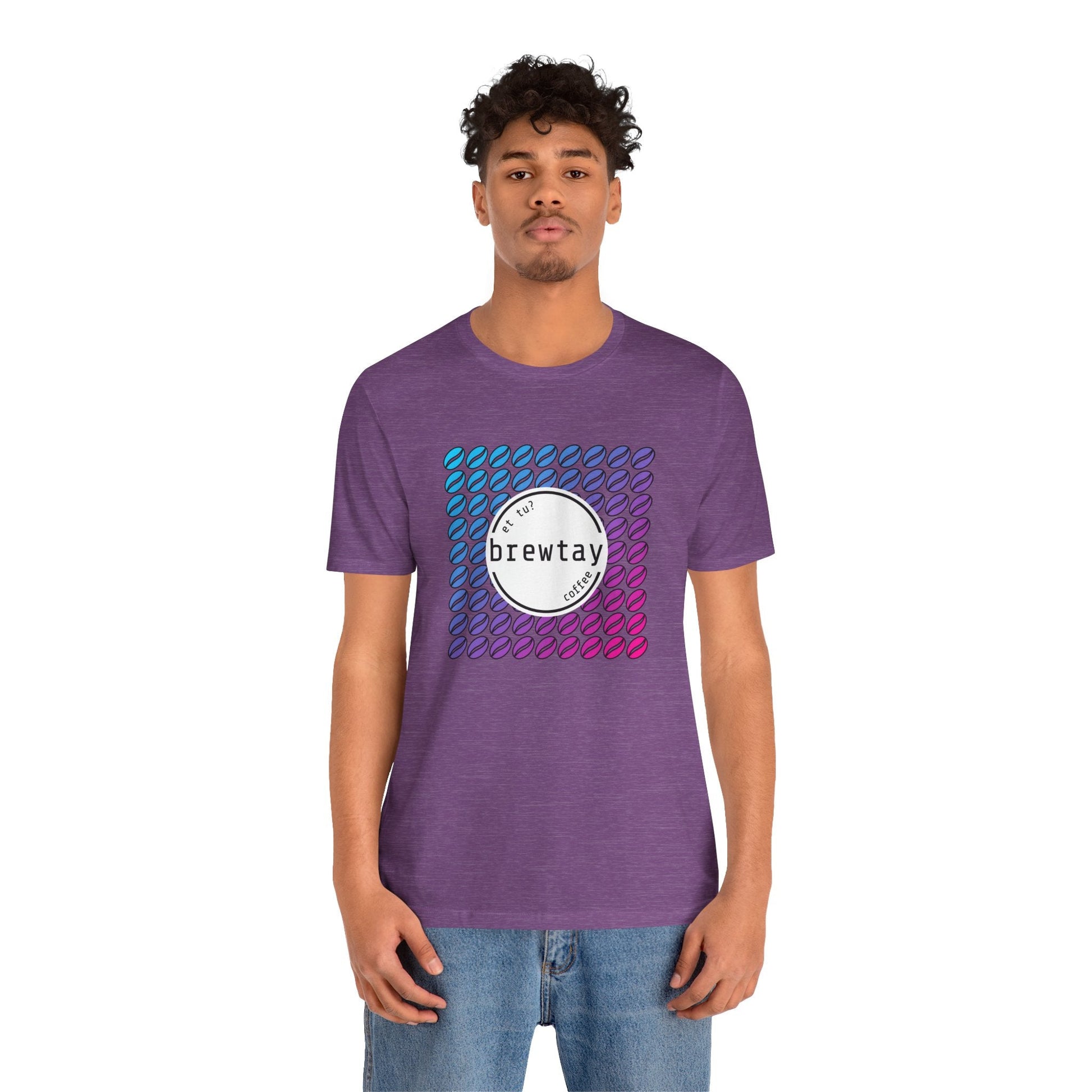 Neon Coffee Bean Gradient T-Shirt Printify