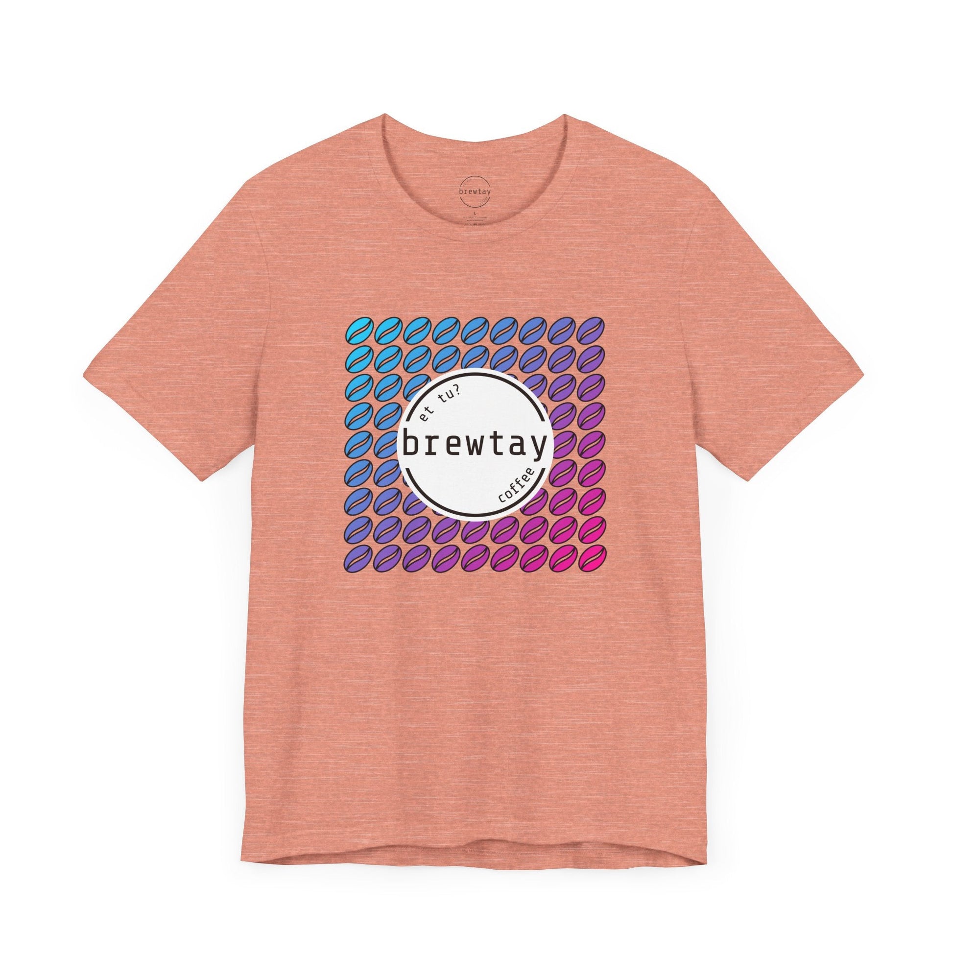 Neon Coffee Bean Gradient T-Shirt Printify