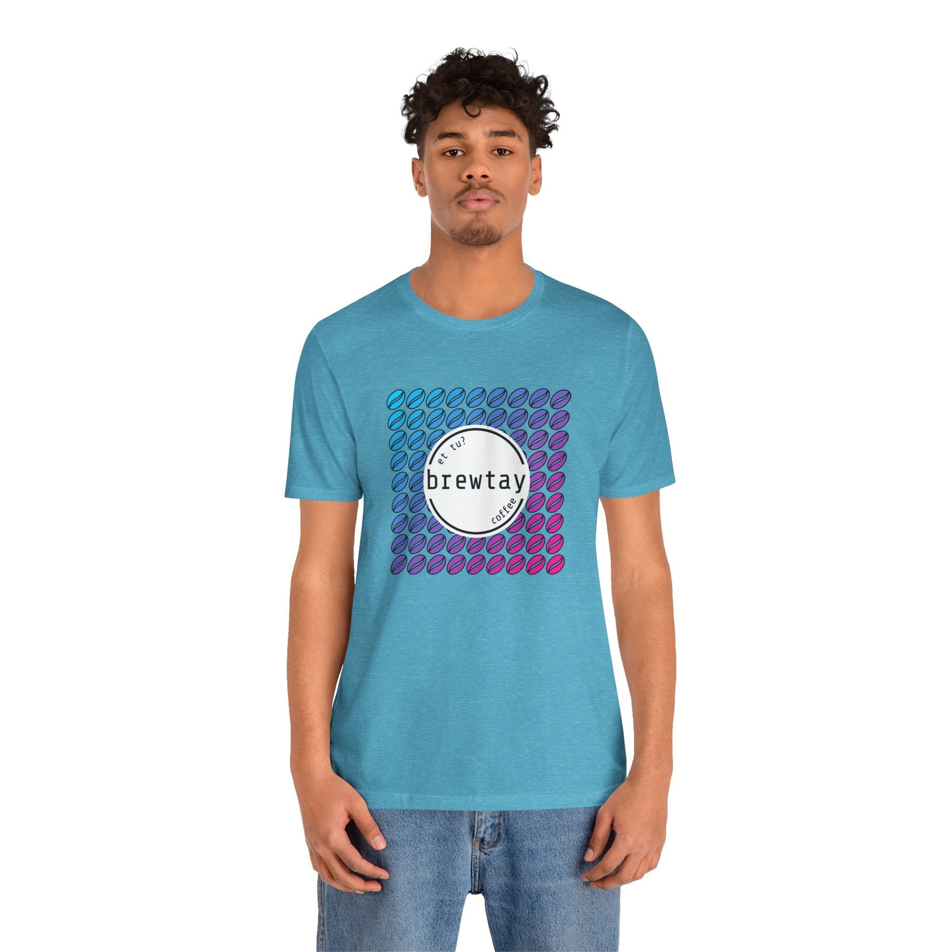 Neon Coffee Bean Gradient T-Shirt Printify