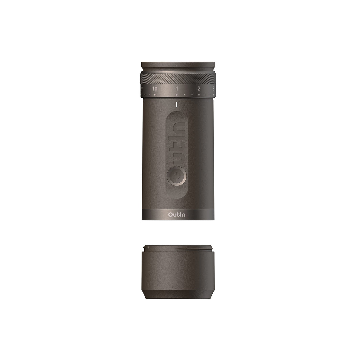 OutIn Fino Portable Electric Coffee Grinder - Stainless Steel Conical Burrs, USB-C Rechargeable