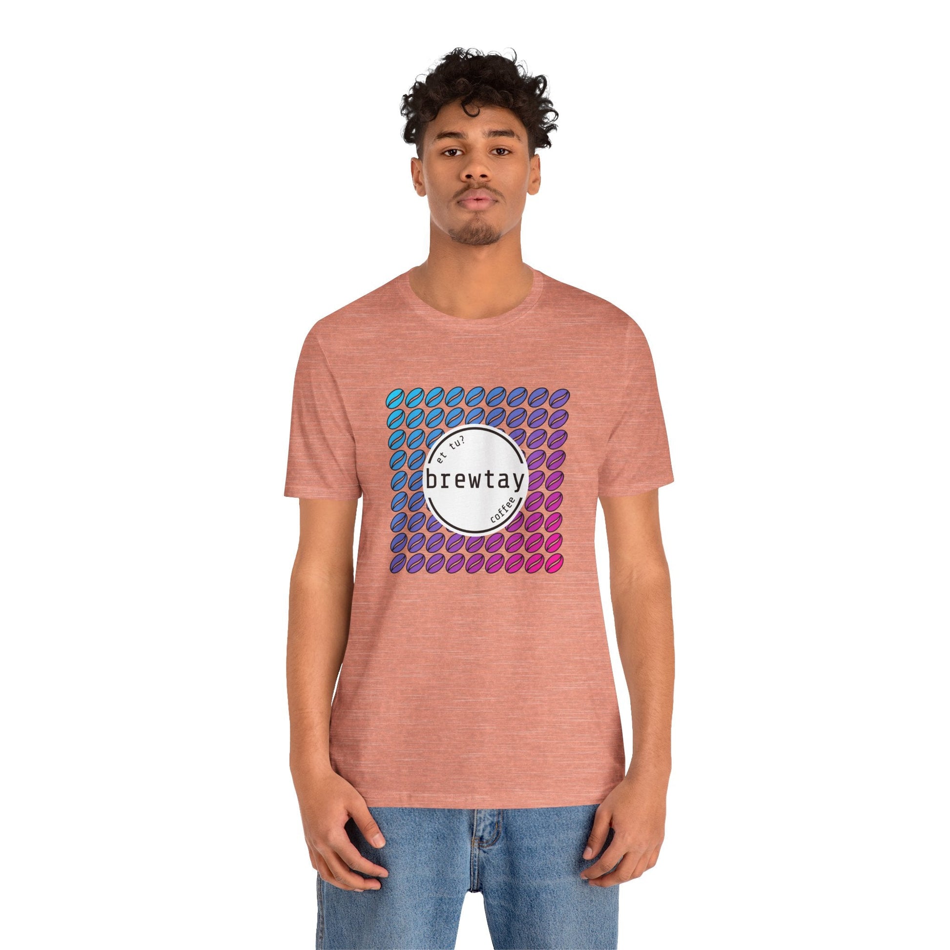 Neon Coffee Bean Gradient T-Shirt Printify