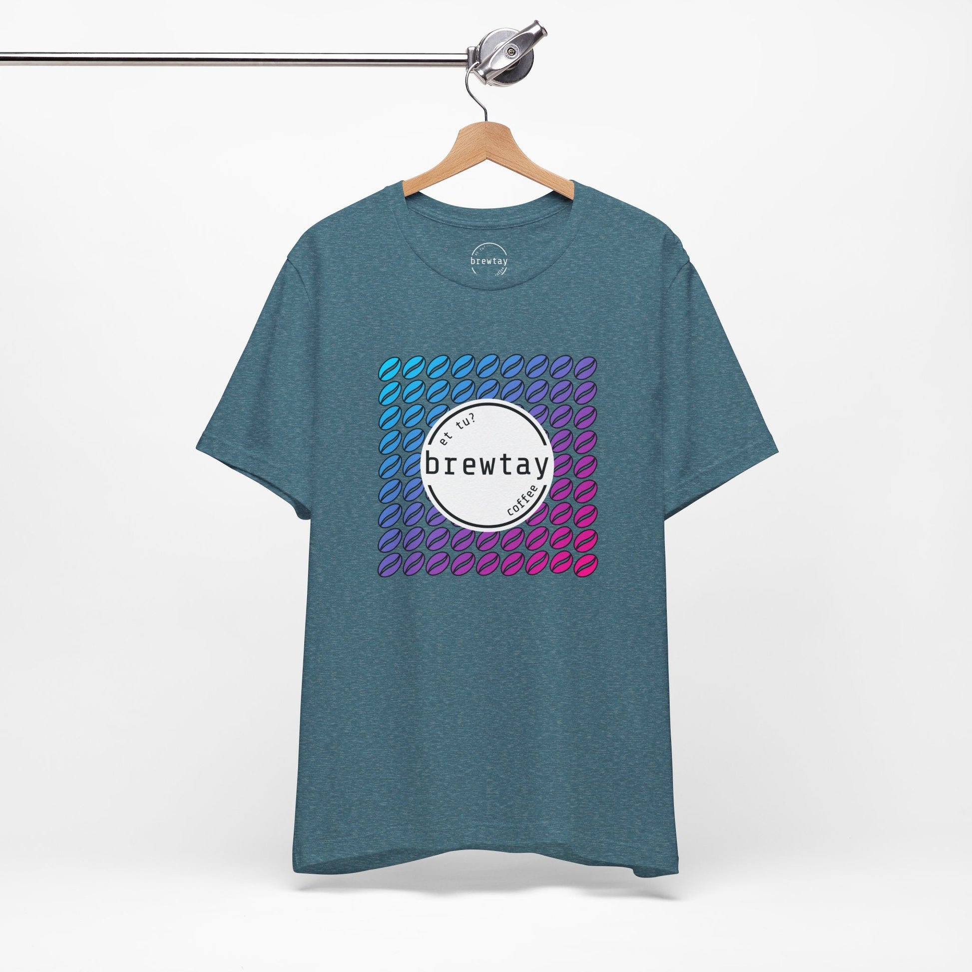 Neon Coffee Bean Gradient T-Shirt Printify