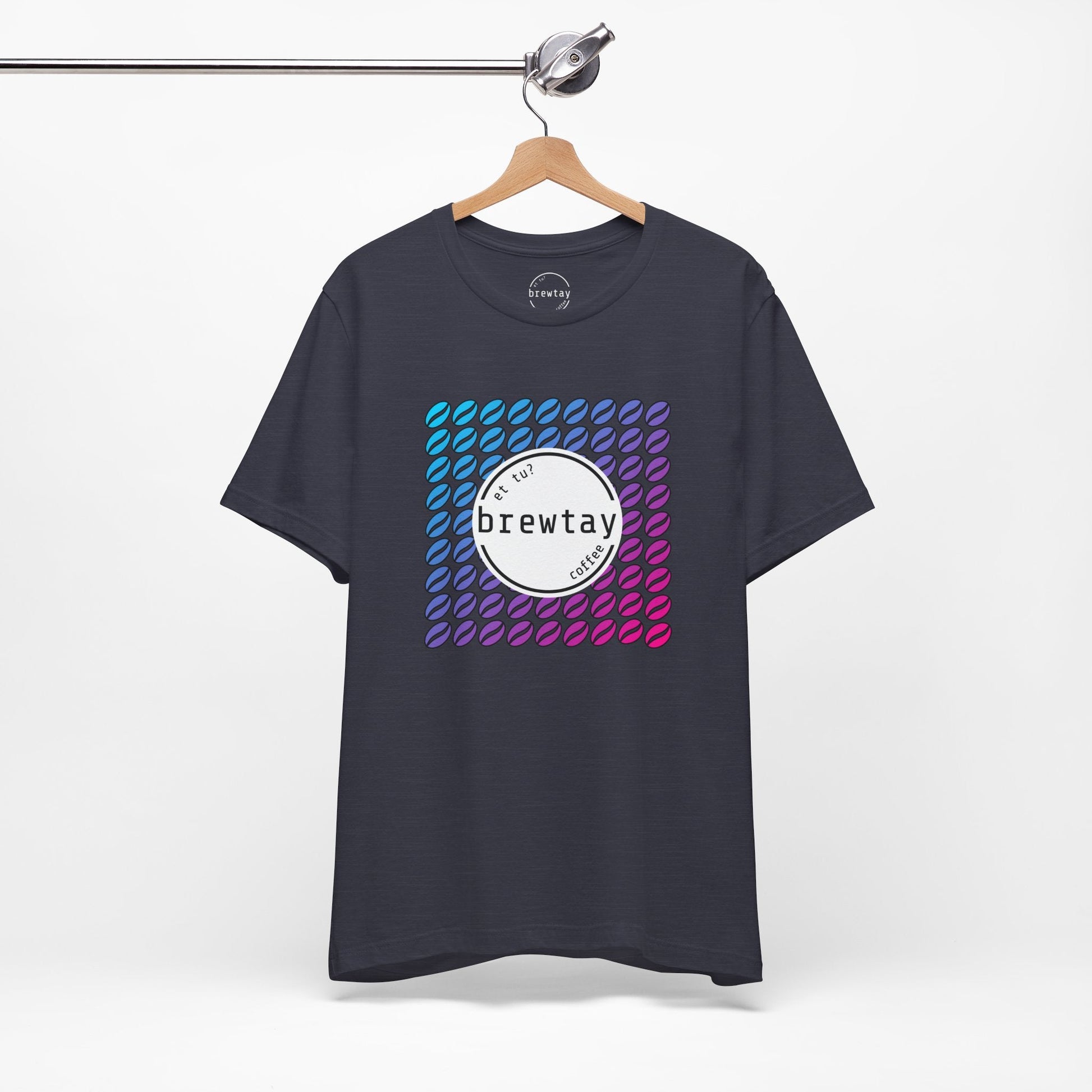 Neon Coffee Bean Gradient T-Shirt Printify