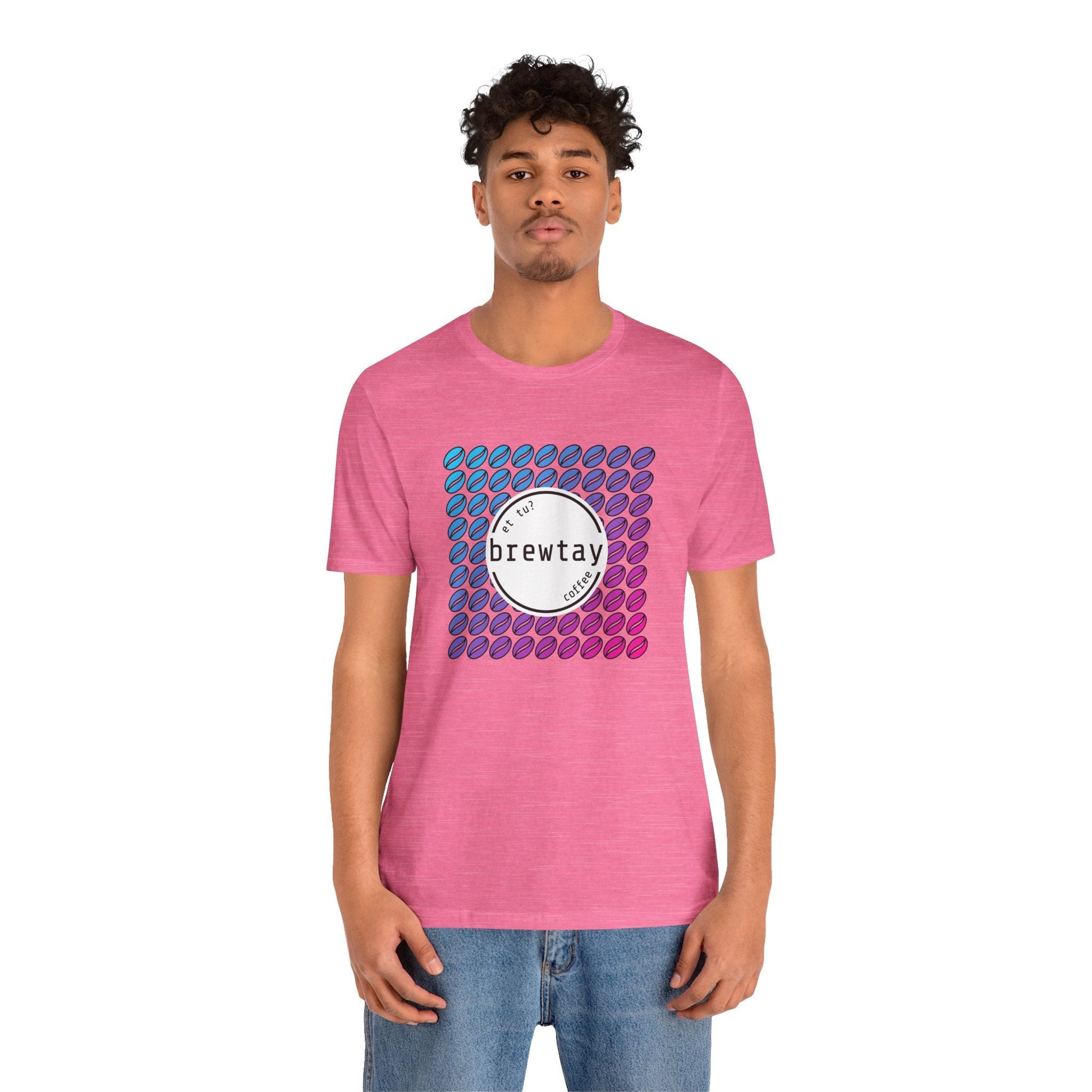 Neon Coffee Bean Gradient T-Shirt Printify