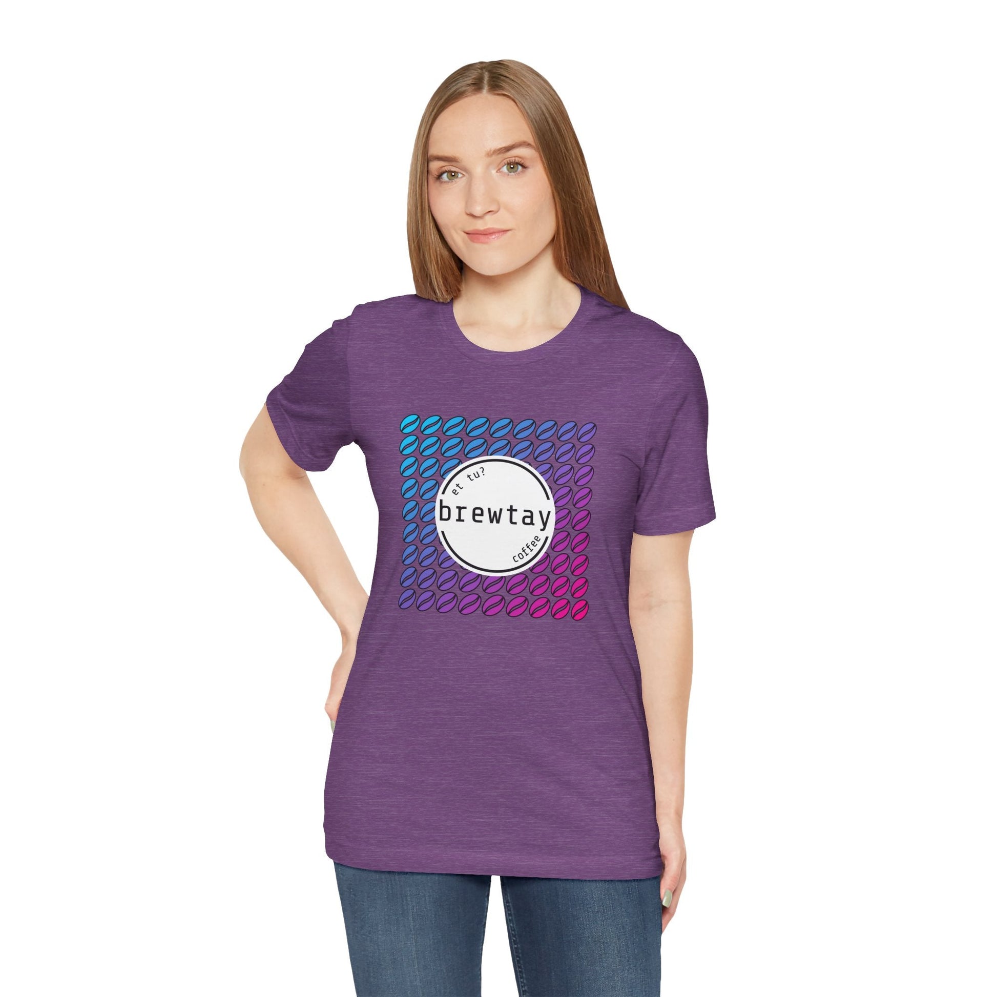 Neon Coffee Bean Gradient T-Shirt Printify