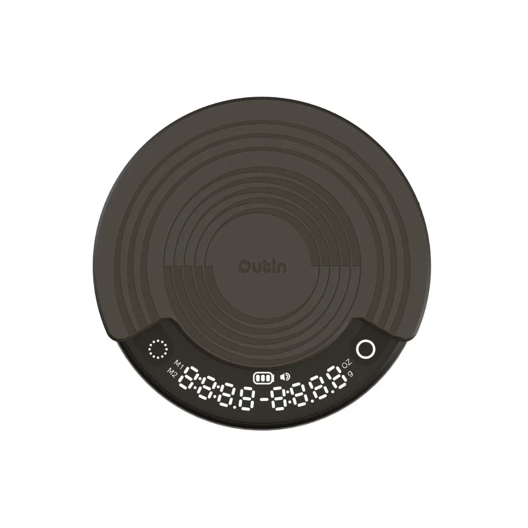 OutIn Claro Precision Coffee Scale with Timer - 0.1g Rechargeable Compact Espresso Scale