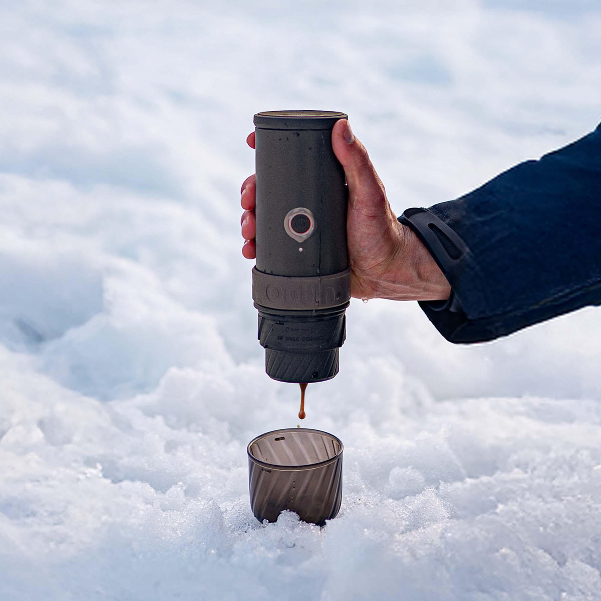 OutIn Mino Portable Electric Espresso Machine - 22-Bar Pressure, Self-Heating, USB-C (OTEM-MO-01)