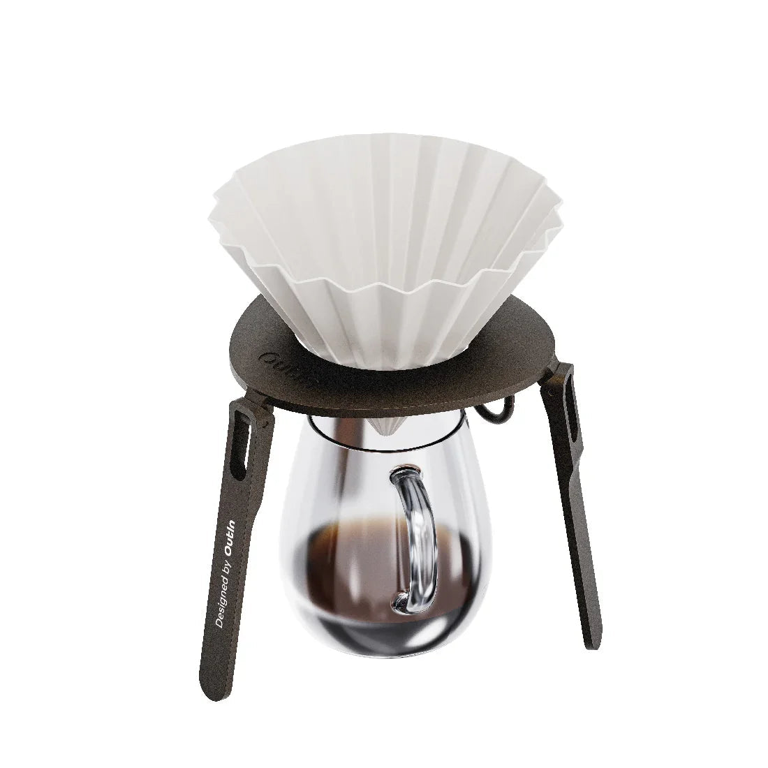 OutIn Foldable Stainless Steel Coffee Stand - Compact Dripper & Espresso Elevation Stand