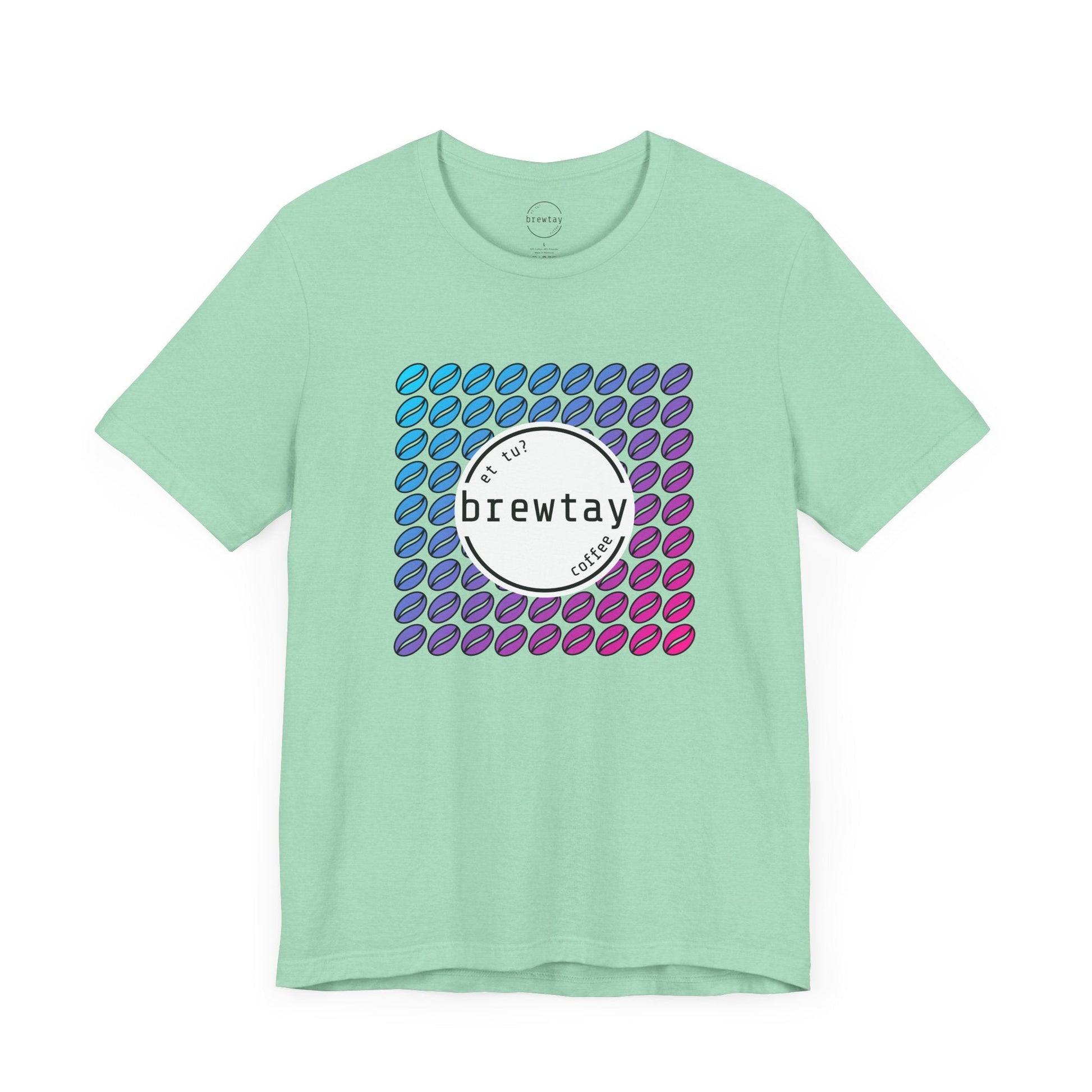 Neon Coffee Bean Gradient T-Shirt Printify