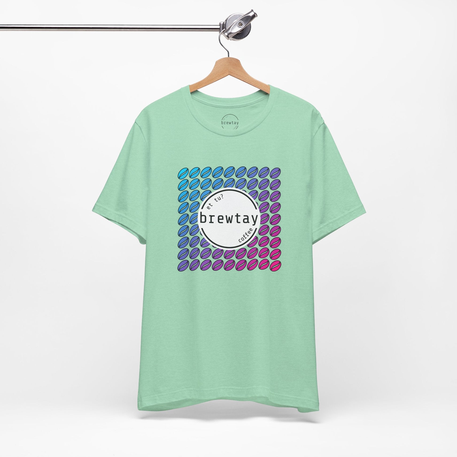 Neon Coffee Bean Gradient T-Shirt Printify