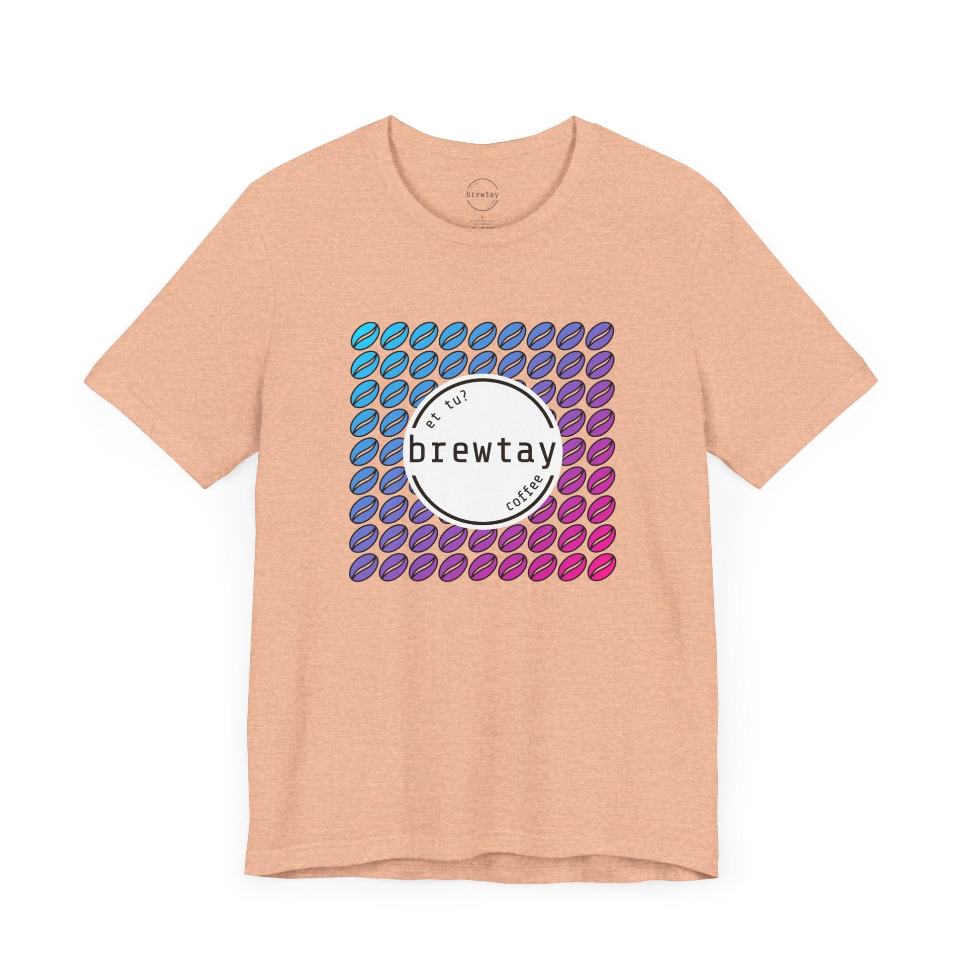 Neon Coffee Bean Gradient T-Shirt Printify
