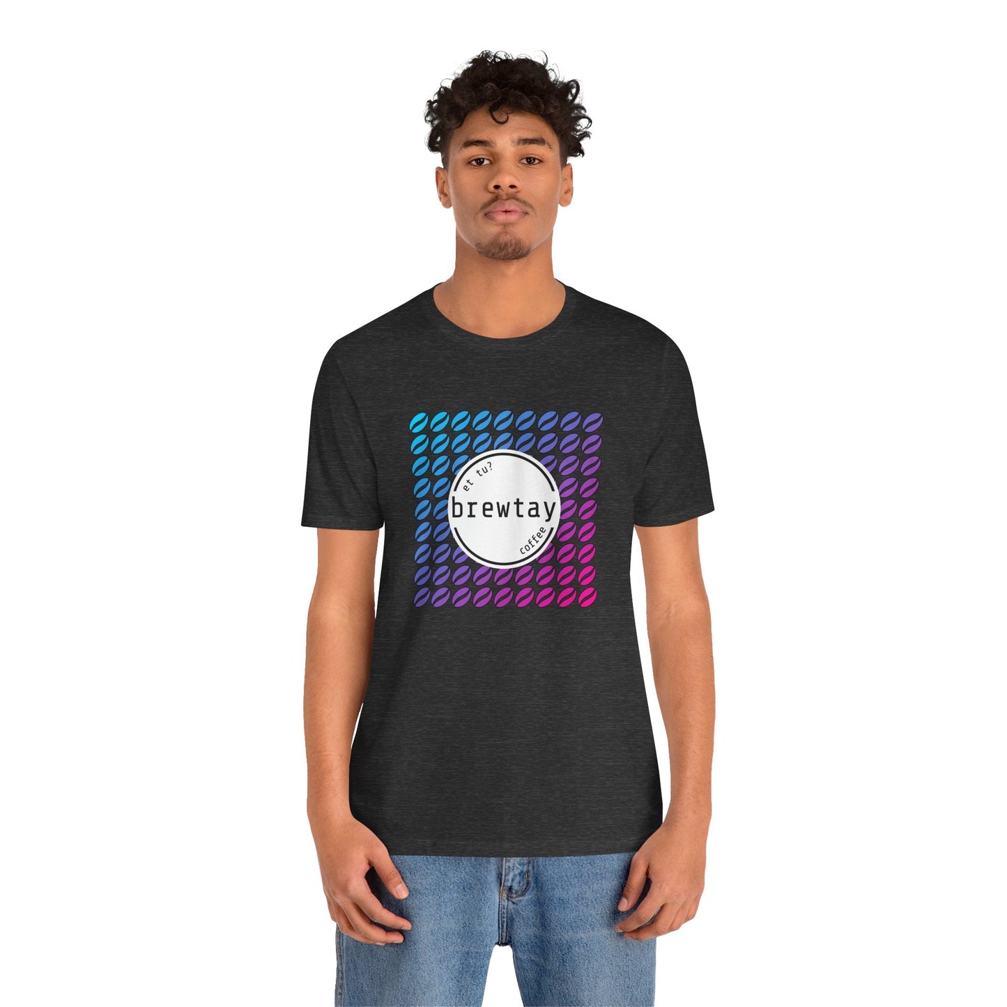 Neon Coffee Bean Gradient T-Shirt Printify