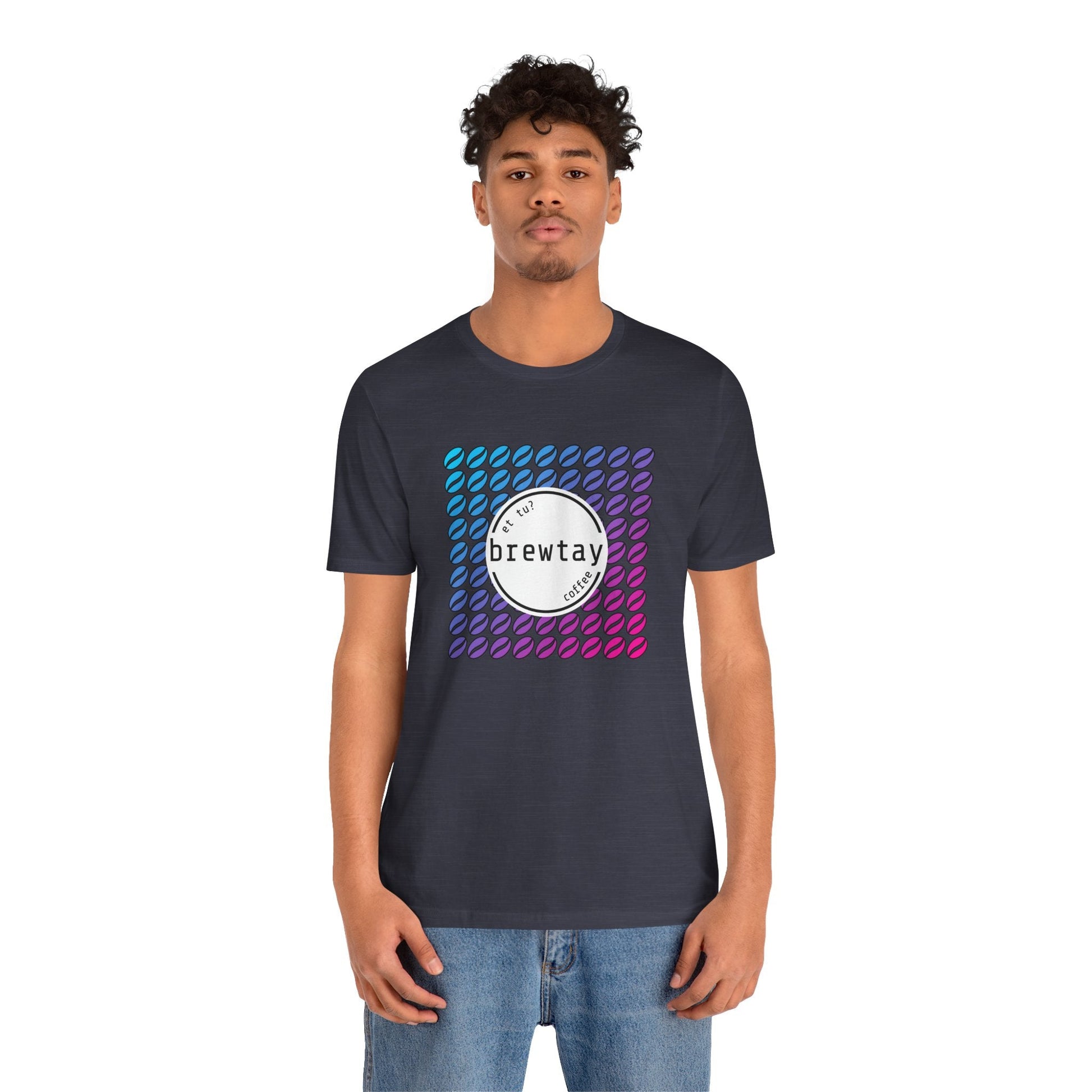 Neon Coffee Bean Gradient T-Shirt Printify