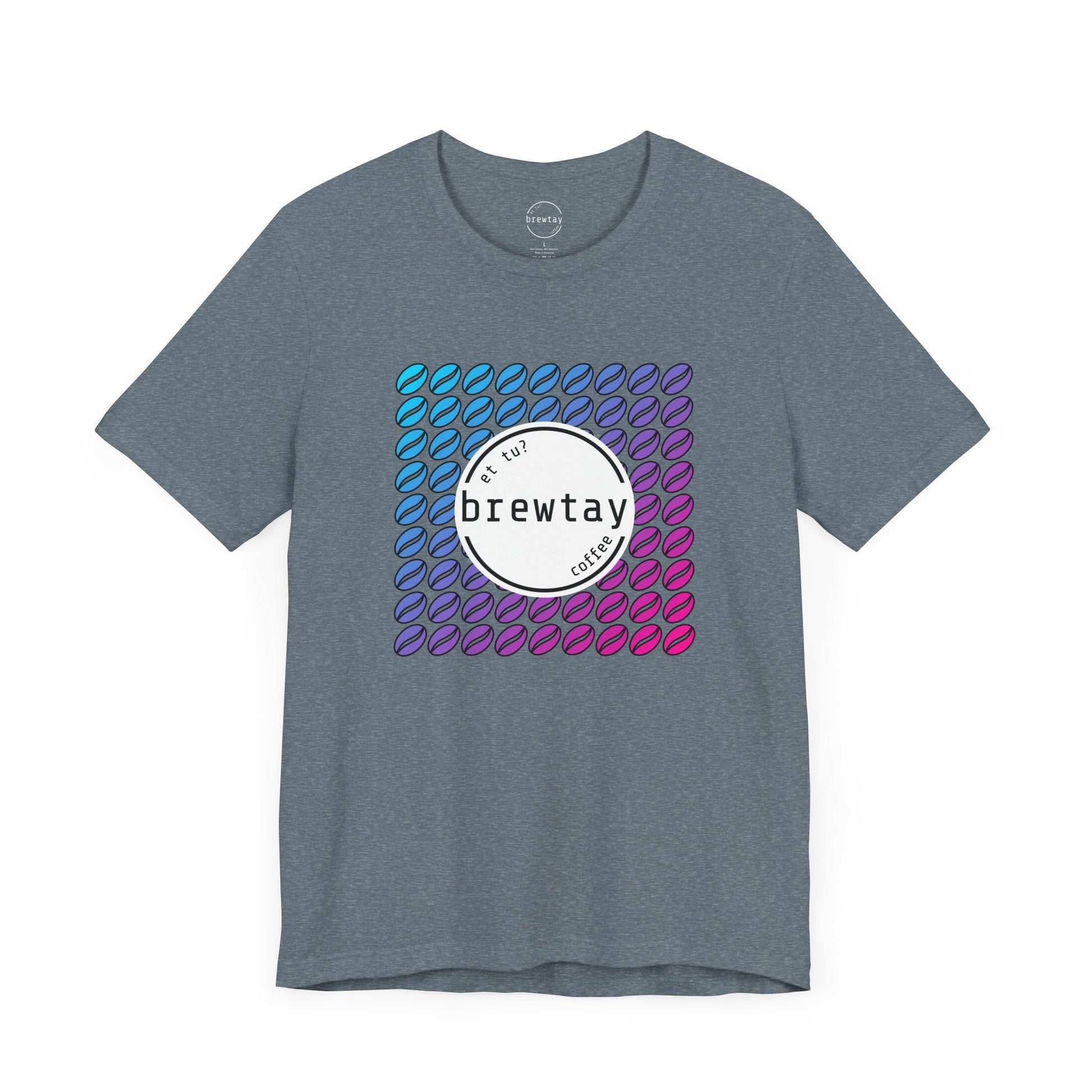 Neon Coffee Bean Gradient T-Shirt Printify