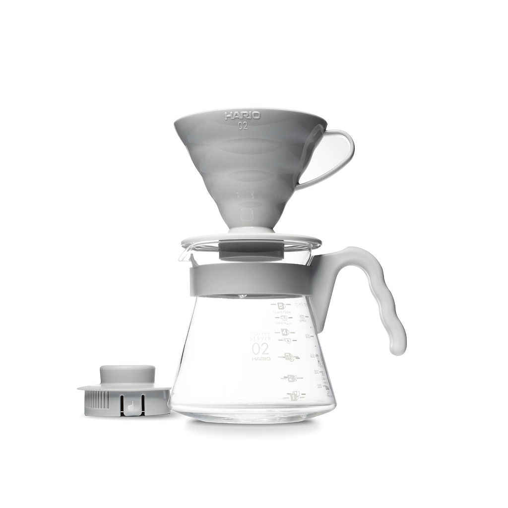 Hario V60 02 Pour Over Coffee Starter Kit - Pale Gray Espresso Parts
