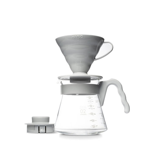 Hario V60 02 Pour Over Coffee Starter Kit - Pale Gray Espresso Parts