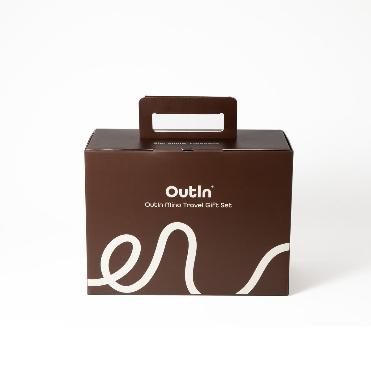 OutIn Mino Traveler Espresso Gift Set - Portable Machine with Custom Travel Case & Folding Stand