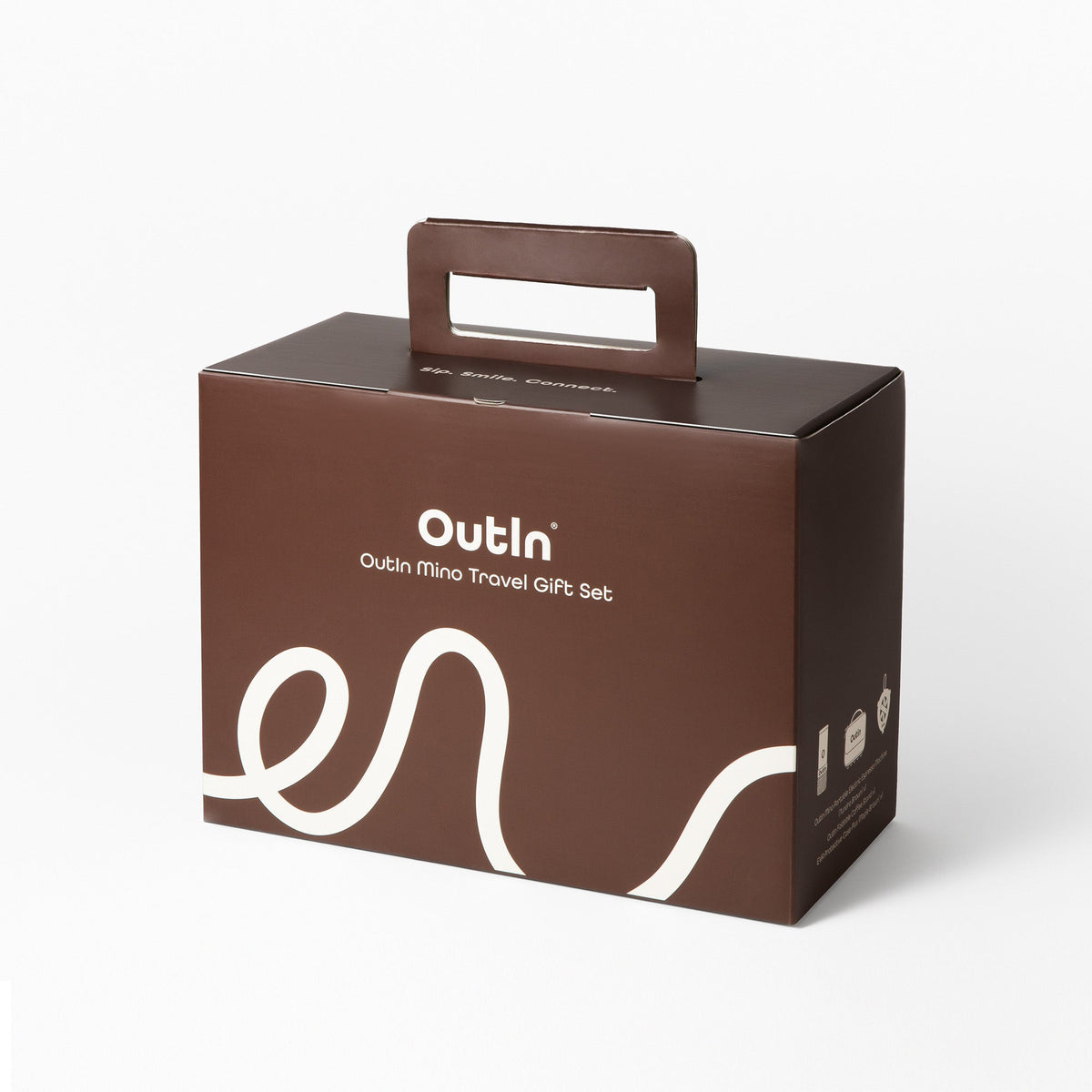 OutIn Mino Traveler Espresso Gift Set - Portable Machine with Custom Travel Case & Folding Stand