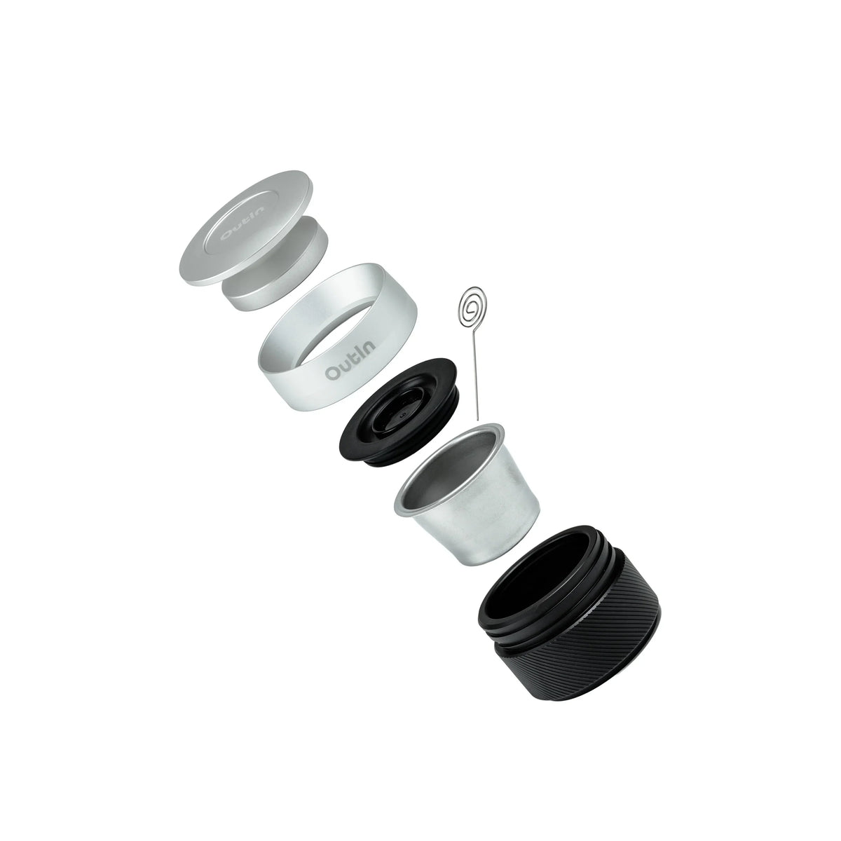 OutIn Nano Double Espresso Filter Basket Plus - 16-18g Capacity Ground Coffee Kit