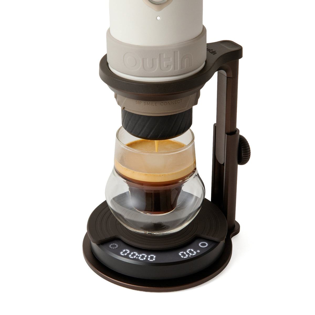 OutIn Claro Precision Coffee Scale with Timer - 0.1g Rechargeable Compact Espresso Scale