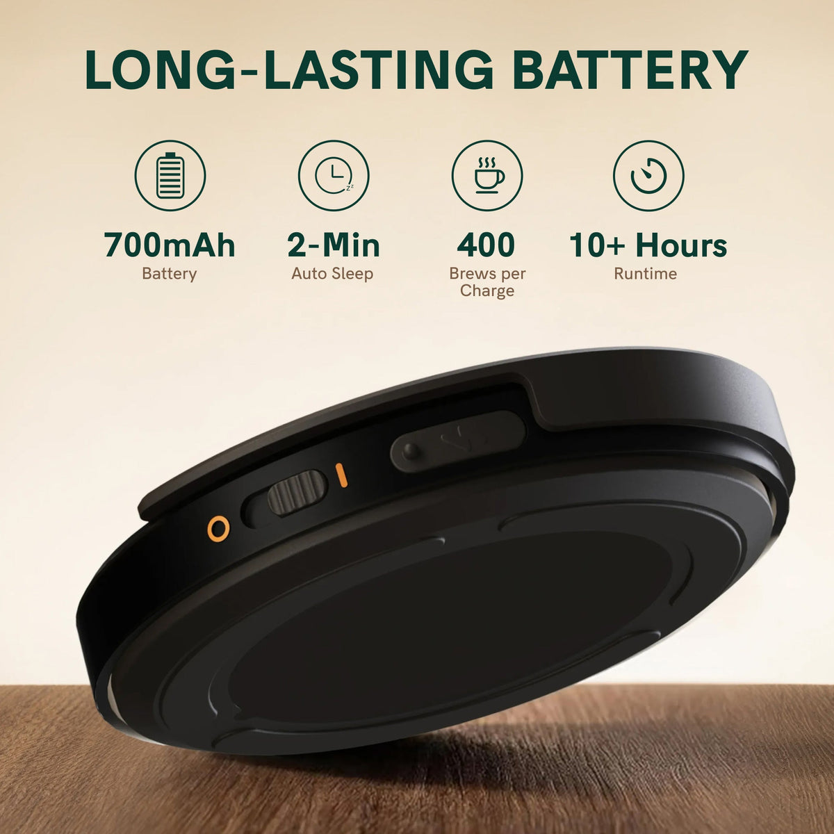 OutIn Claro Precision Coffee Scale with Timer - 0.1g Rechargeable Compact Espresso Scale
