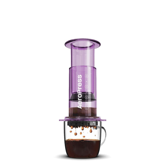 AeroPress Clear Coffee Maker - Purple Espresso Parts