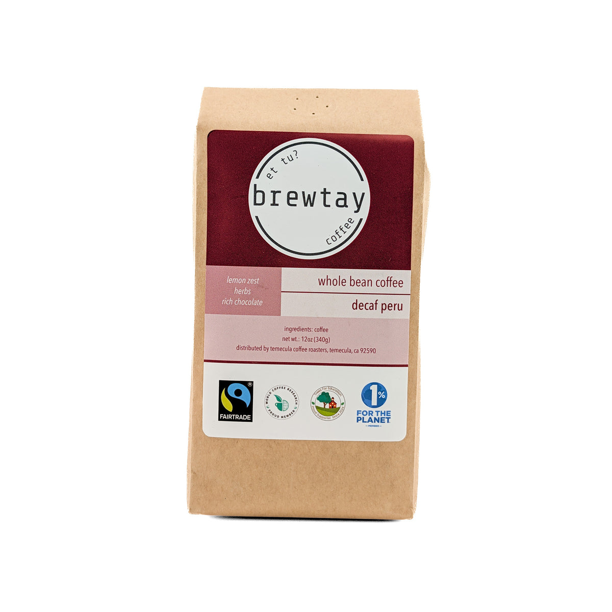 Bag: Fairtrade® Peru Decaf Coffee (Fall Fest)